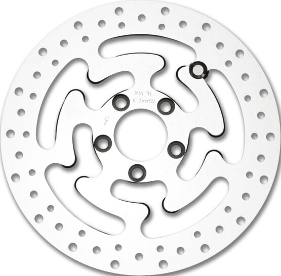 HardDrive Rear Brake Rotor 11.8in Polished For Harley Touring