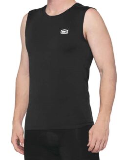 100% Men's Basecamp Sleeveless Base Layer - Medium, Black