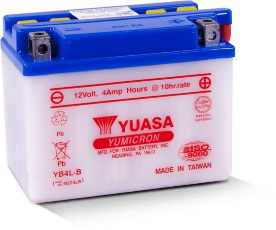 Yuasa YB4L-B Yumicron 12V Conventional Battery