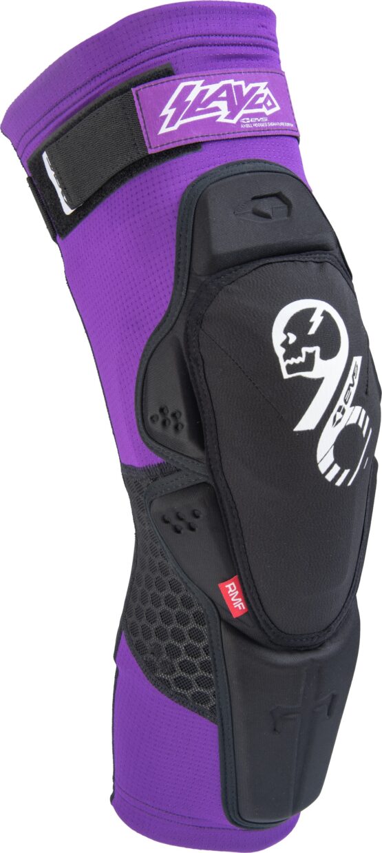 EVS Slayco96 Knee Guard Pair Purple/Black S/M - Image 6