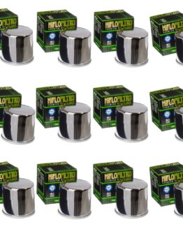 HF204C Oil Filter - Chrome - 12 Pack