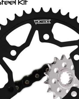 V3 Chain & Sprocket Kit Black SX Chain 530 14/46 Black Steel