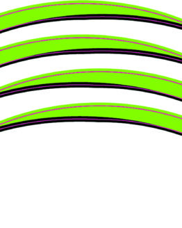 D'Cor Team Kawasaki Rim Decal Kit Fits 1990-2017 Kawasaki KX