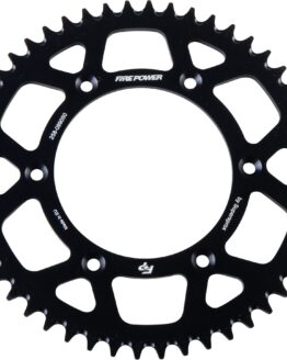 Fire Power Aluminum Rear Sprocket 50T Black For Gas-Gas 2021-2024