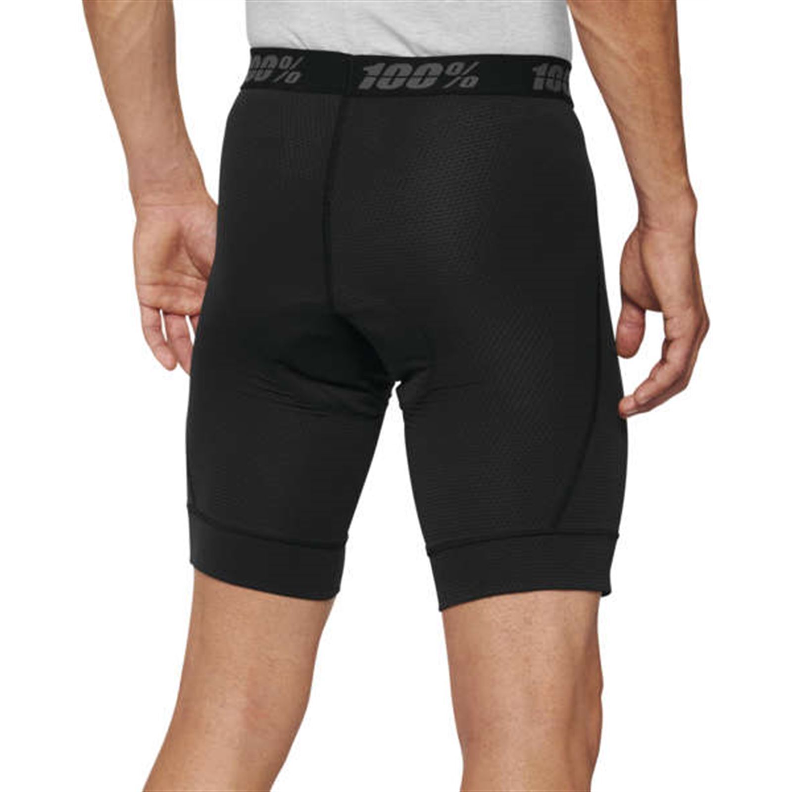 100% Ridecamp Men's Shorts with Liner Black Size 28 - Image 3