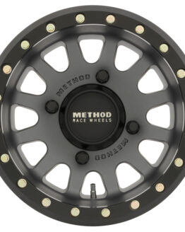 401 UTV Beadlock Wheel 14x7 / 4+3/13mm Offset / 4x136 / 106mm CB Ti/Black