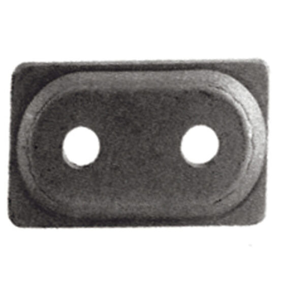 WOODY'S Double Digger Aluminum Support Plate 5/16in Black 48 Pack