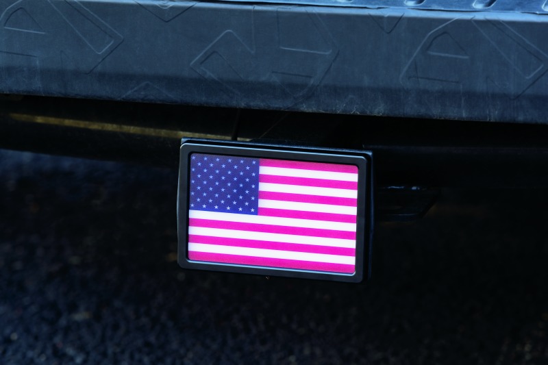 Kuryakyn Freedom Flag LED Hitch Cover Black - Image 5