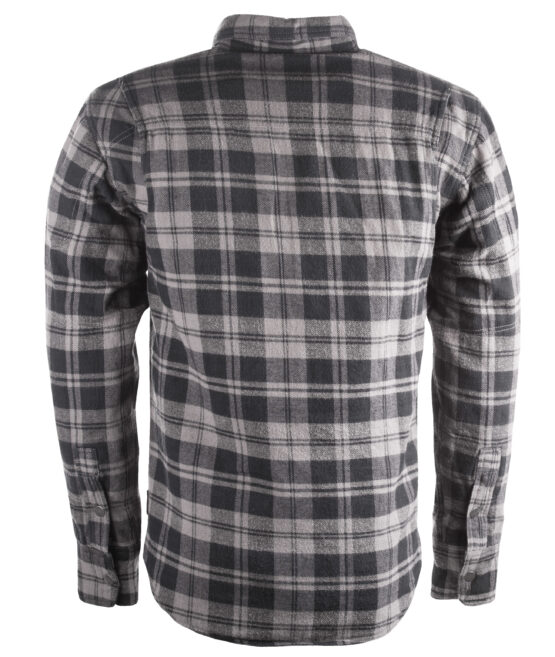 Highway 21 Marksman Flannel Black/Grey Large Men's Riding Shirt - Image 8