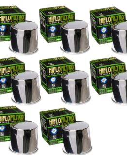 HF138C Oil Filter - Chrome - 8 Pack