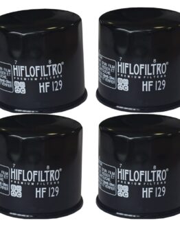 HF129 Oil Filter - Black - 4 Pack