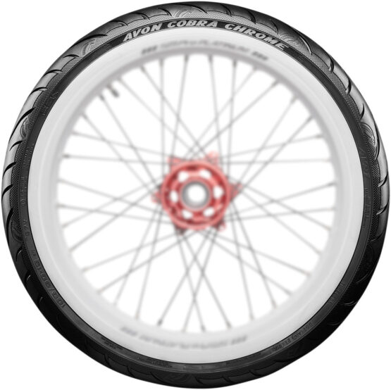 Whitewall Cobra Chrome AV91 Front Tire MH90-21, 80/90-21 - Image 3