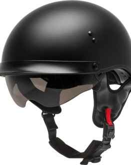GMAX HH-65 Full Dressed Half Helmet Matte Black Large
