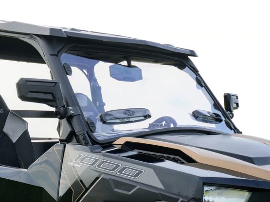 Spike Full Vented Hard-Coated Poly Windshield Clear For Polaris General 1000 - Image 3