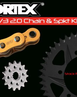 V3 Chain & Sprocket Kit Gold SX Chain 520 14/45 Hardcoat Aluminum