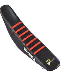 D'Cor Black Seat Cover w/ Red Ribs Fits 17-20 Honda CRF