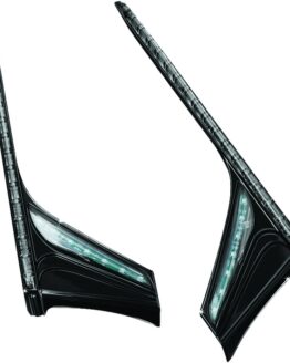 L.E.D. Vertical Rear Light Strips 12-17 GL1800 Gloss Black Smoke Lens