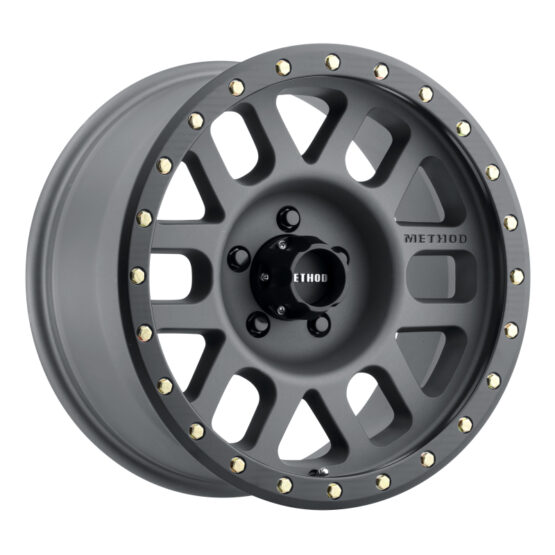 MR309 Grid 17x8.5 0mm Offset 5x150 116.5mm CB Titanium/Black Street Loc Wheel - Image 2