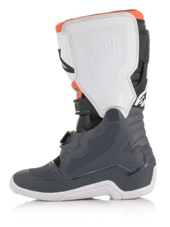 Youth Tech 7S Boots Black/Grey/White/Fluorescent Orange US Y-08 - Image 6