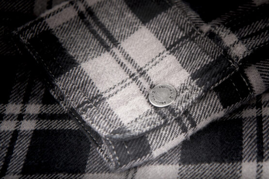 Highway 21 Marksman Flannel Black/Grey Large Men's Riding Shirt - Image 9