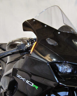 New Rage Cycles Mirror Block Off Plates For Kawasaki ZX-10R 2020-2023