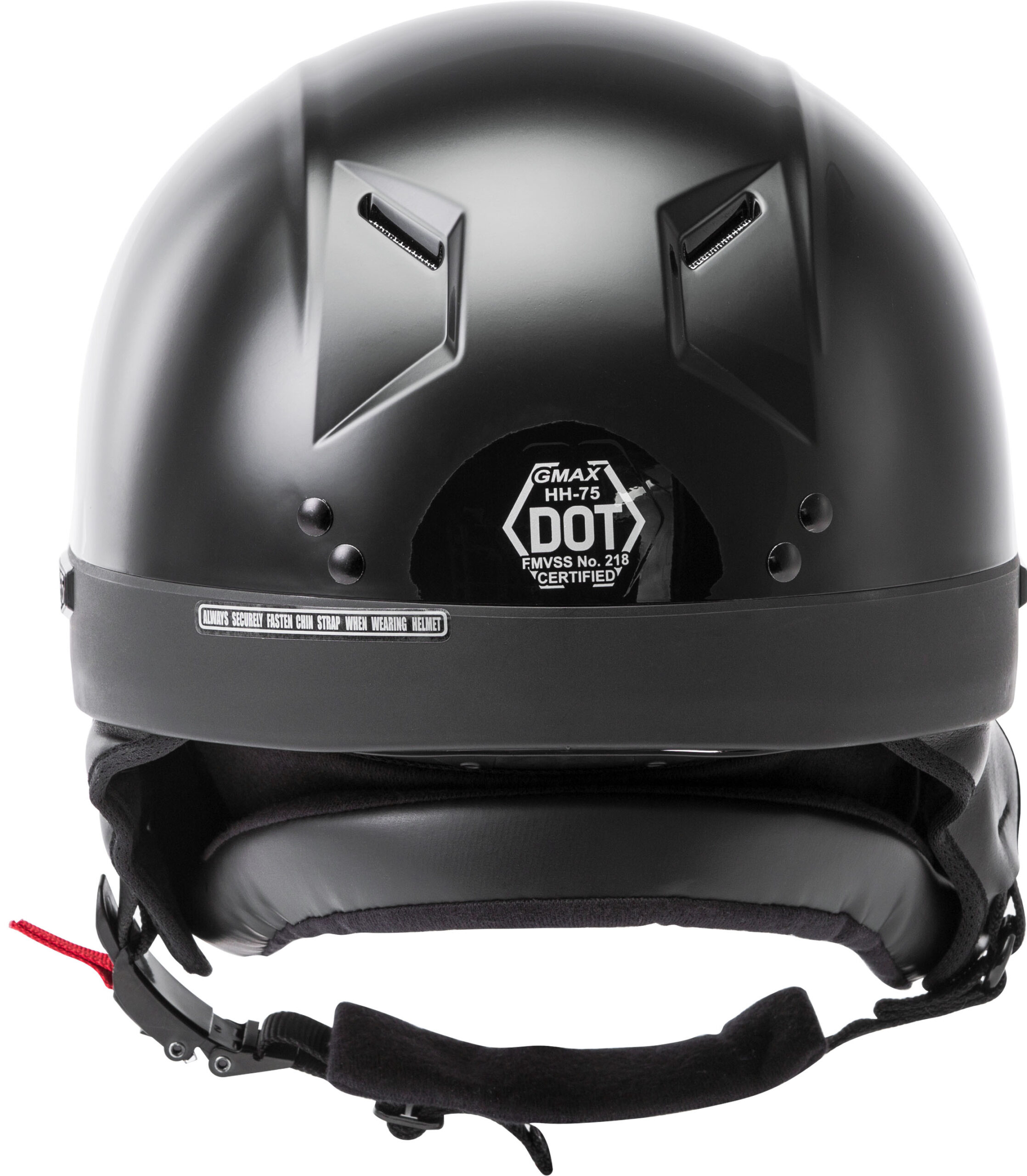 GMAX HH-75 Half Helmet Black Large - Image 6