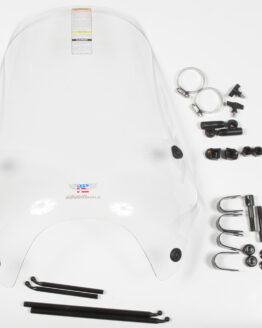 National Cycle Street Shield Clear Windshield 7/8"-1" U-Clamp Mount