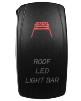 DragonFire Lighted Roof LED On/Off Switch Red 12V 20A