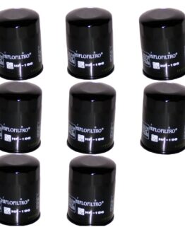 HF196 Oil Filter - Black - 8 Pack