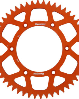 Supersprox 52T Aluminum Rear Sprocket Orange 520 Chain For KTM/Husqvarna