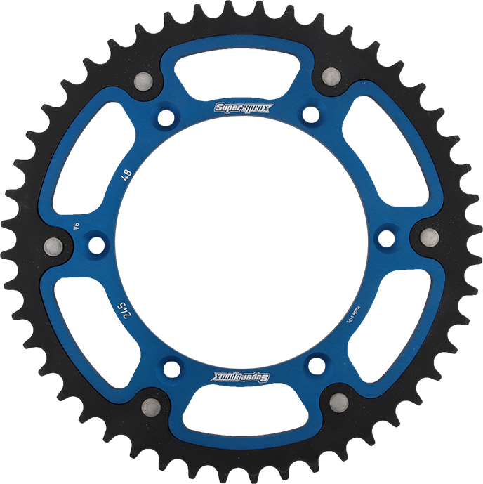 Supersprox Stealth Rear Sprocket 48T Blue 520 Fits Yamaha YZ WR TTR - Image 4
