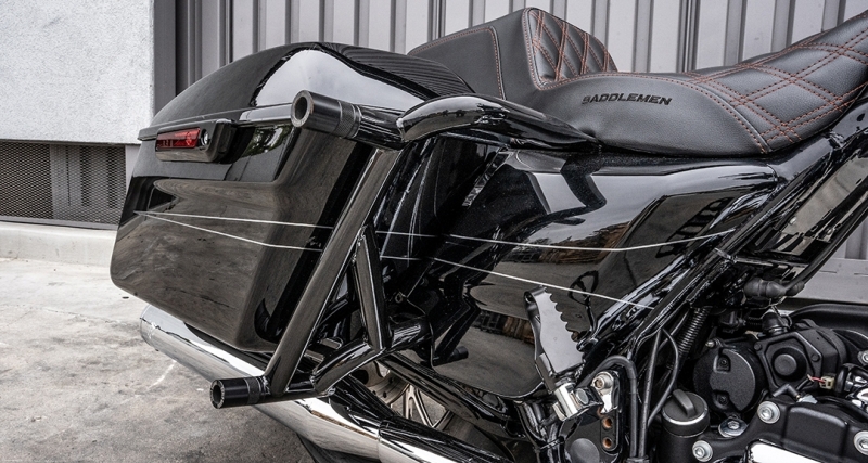 Rear Brawler Highway Bar & Slider Kit For Harley Touring - Image 6