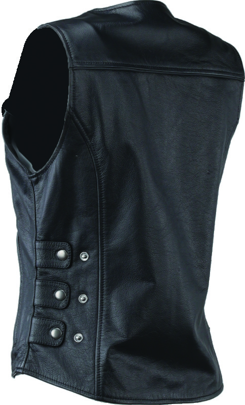 Kuryakyn Plains Leather Vest Black Womens Small - Image 8
