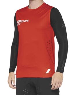 100% R-Core Concept Sleeveless Jersey Red - Medium