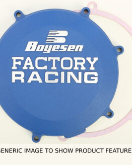 Boyesen Factory Racing Clutch Cover Blue Fits 10-18 WR450F YZ450F/FX
