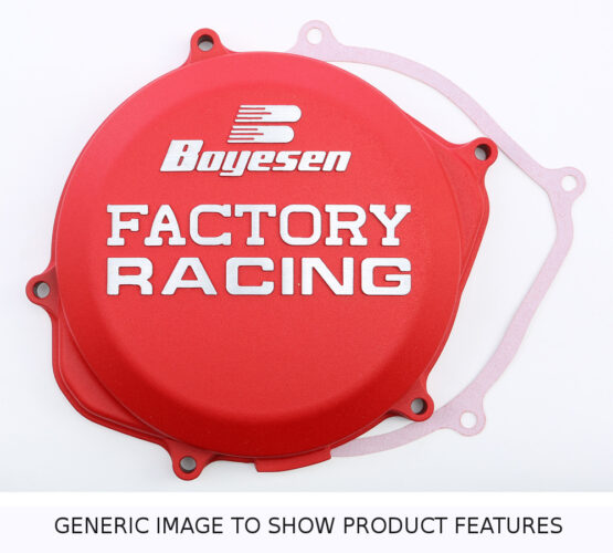 Boyesen Factory Racing Clutch Cover Red Fits 04-17 Honda CRF250X