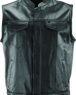 Kuryakyn Vandal Club Vest Black Medium Men's Leather