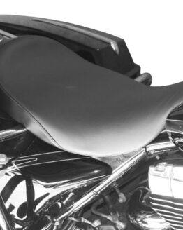 Danny Gray Weekday Plain Solo Seat Black Low Fits 97-07 Harley FLHT FLTR