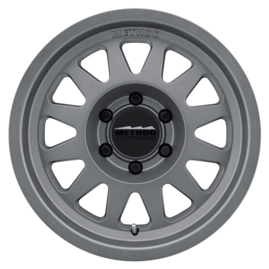 MR704 17x8.5 0mm Offset 5x150 110.5mm CB Matte Titanium Wheel - Image 2