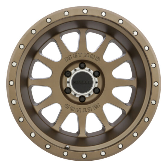 MR605 NV 20x12 -52mm Offset 6x5.5 106.25mm CB Method Bronze Wheel - Image 2
