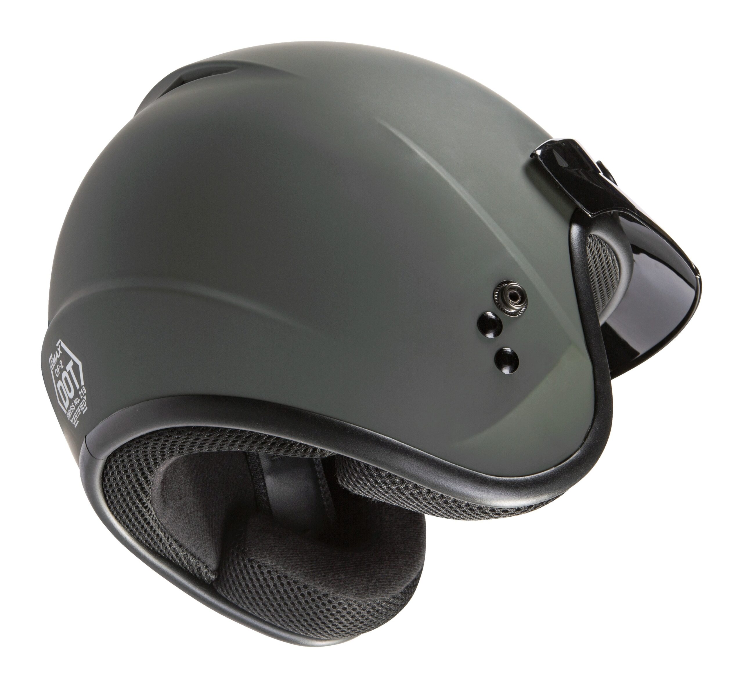 GMAX OF-2 Open-Face Helmet Matte Green Small - Image 4