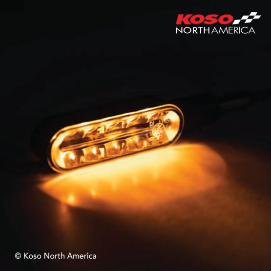 Koso Cyclone Sequential LED Turn Signals Black Pair - Image 4