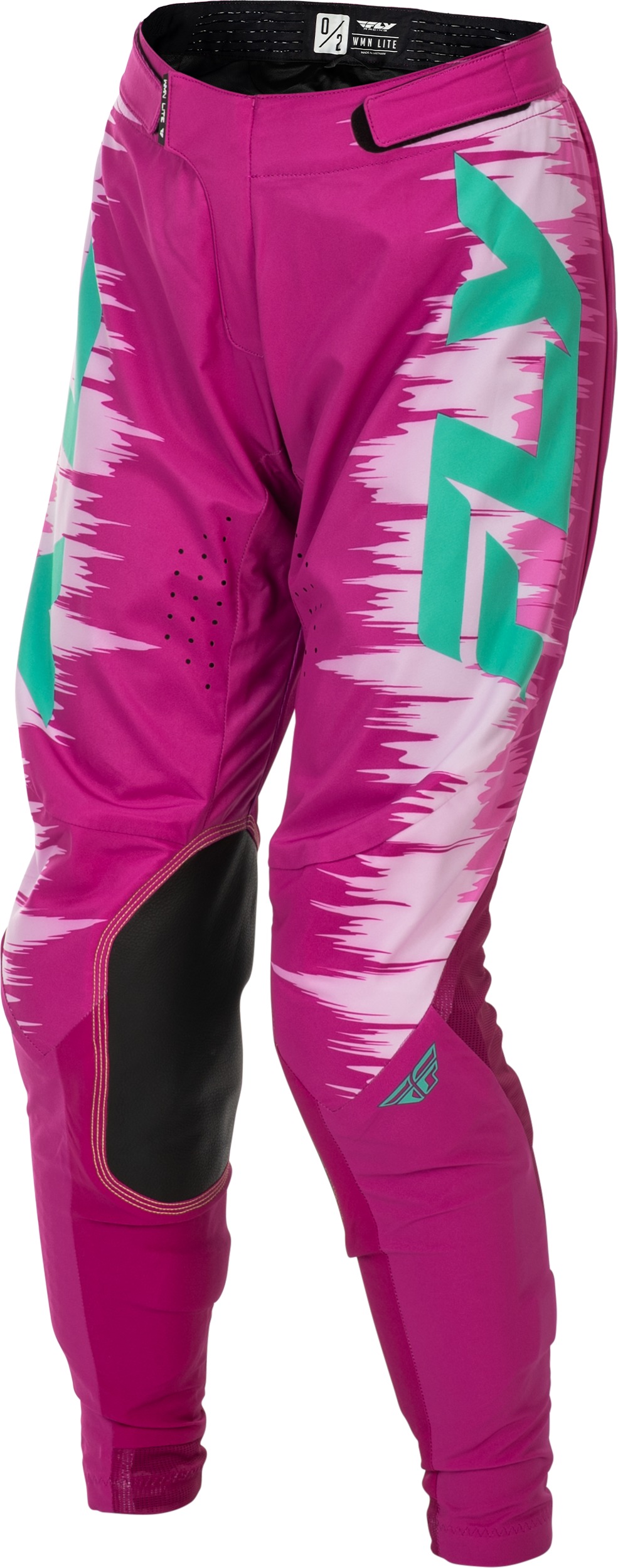 Fly Racing Women's Lite Pants Pink/Turquoise US 05/06 - Image 4