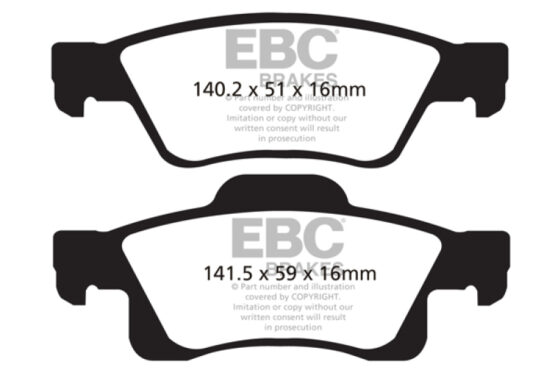 Yellowstuff Rear Brake Pads - Image 2