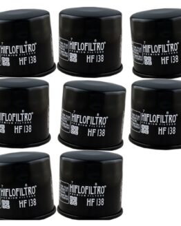 HF138 Oil Filter - Black - 8 Pack