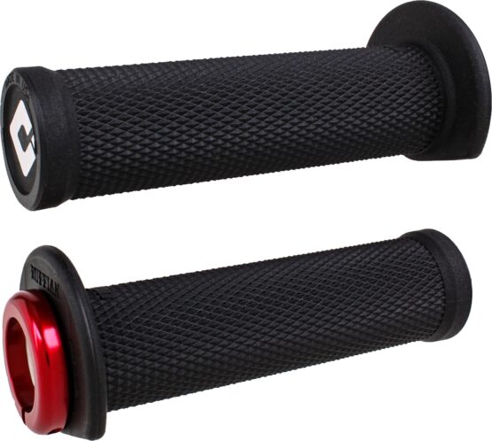 ODI Ruffian ATV/PWC Lock-On Grips Black/Red 7/8in Bars