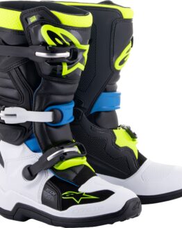 Alpinestars Youth Tech 7S Boots Black/Blue/Yellow US 6
