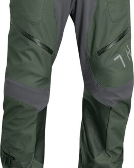 Terrain Army Green & Charcoal Over The Boot Pants - Size 38