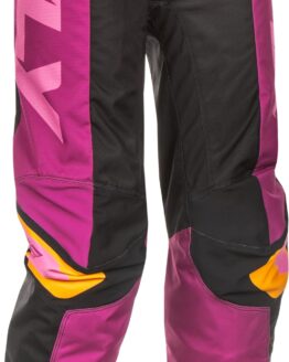 Fly Racing Women's F-16 Pants Black/Mauve/Yellow 05/06