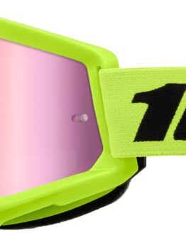 Strata 2 Yellow Goggles - Pink Mirror Lens